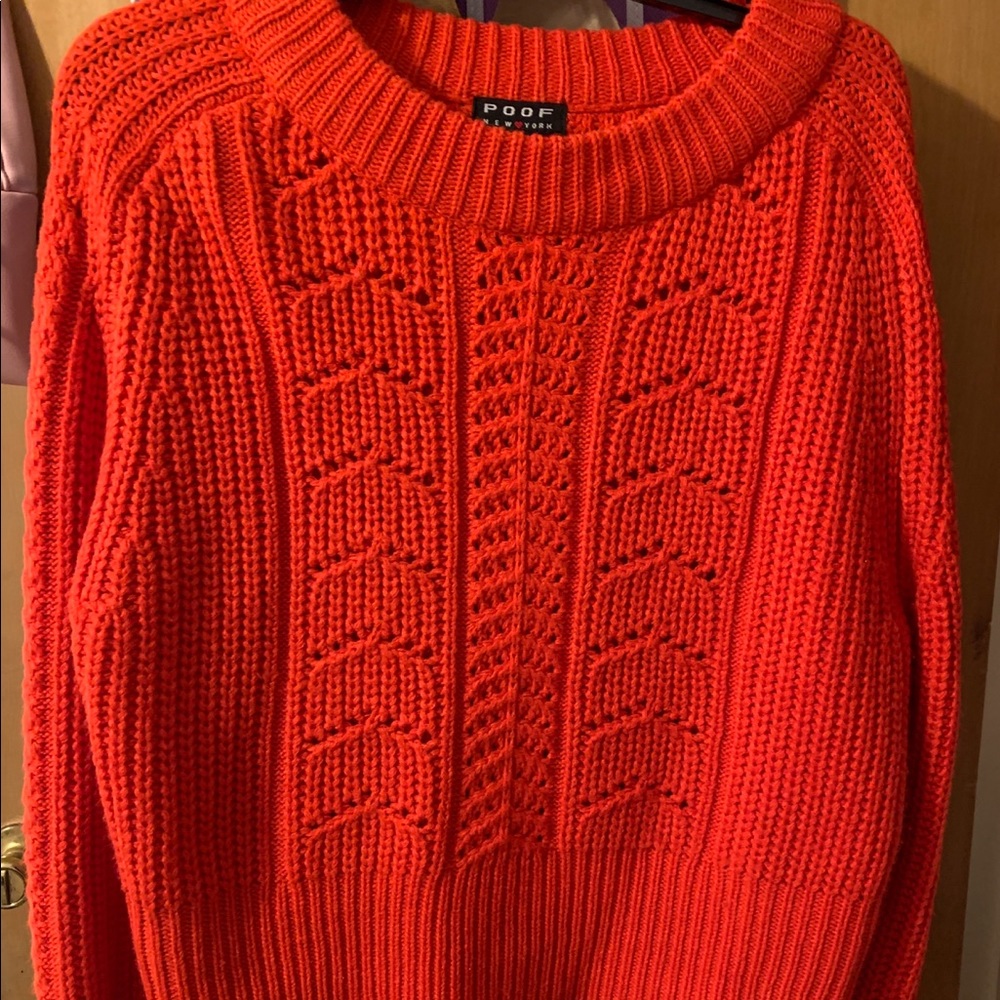 Knitted Orange Sweater